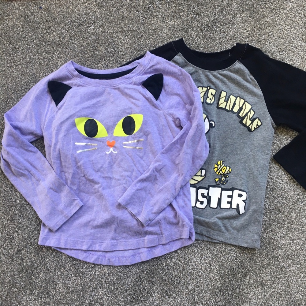 Snoopy Halloween + Cat & Jack Long Sleeve Tops